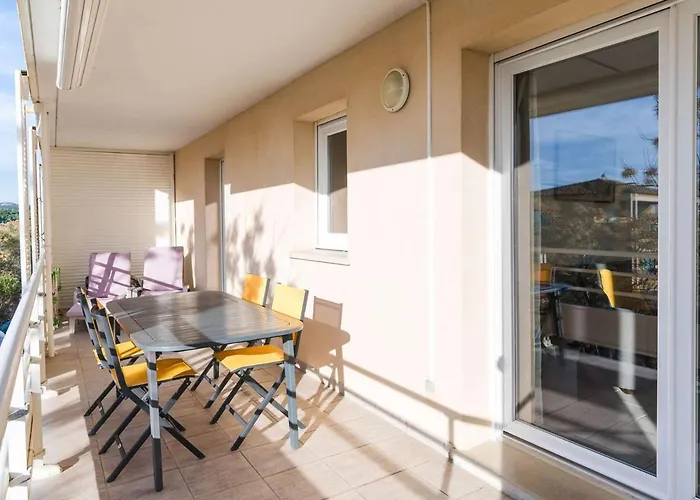 Moderne 3 Pieces, A 300m Plage, Parking, Wifi, Narbonne-plage - Fr-1-409-214 公寓 纳博讷